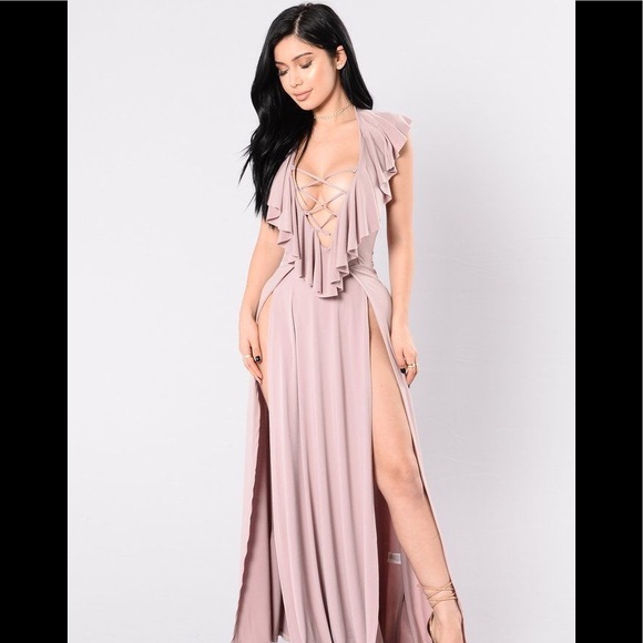 maxi dress with two slits